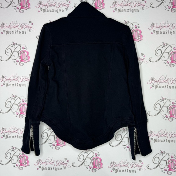 Chaser jacket coat zip up zippers black grey stunning business vibes luxury luxe - Picture 2 of 12